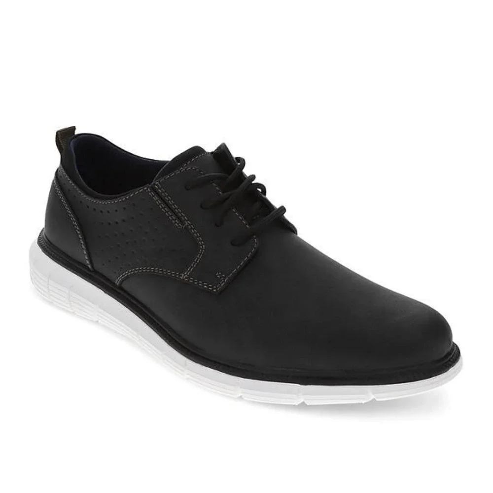 Dockers Mens Casual Lace Up Oxford Size 8 Black Fontera 90-41174